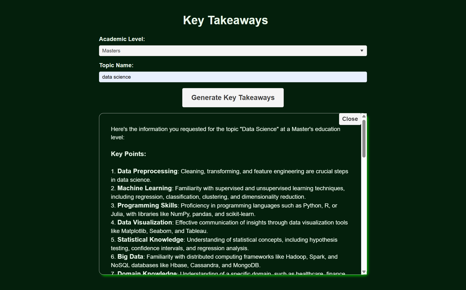 Key Takeaways