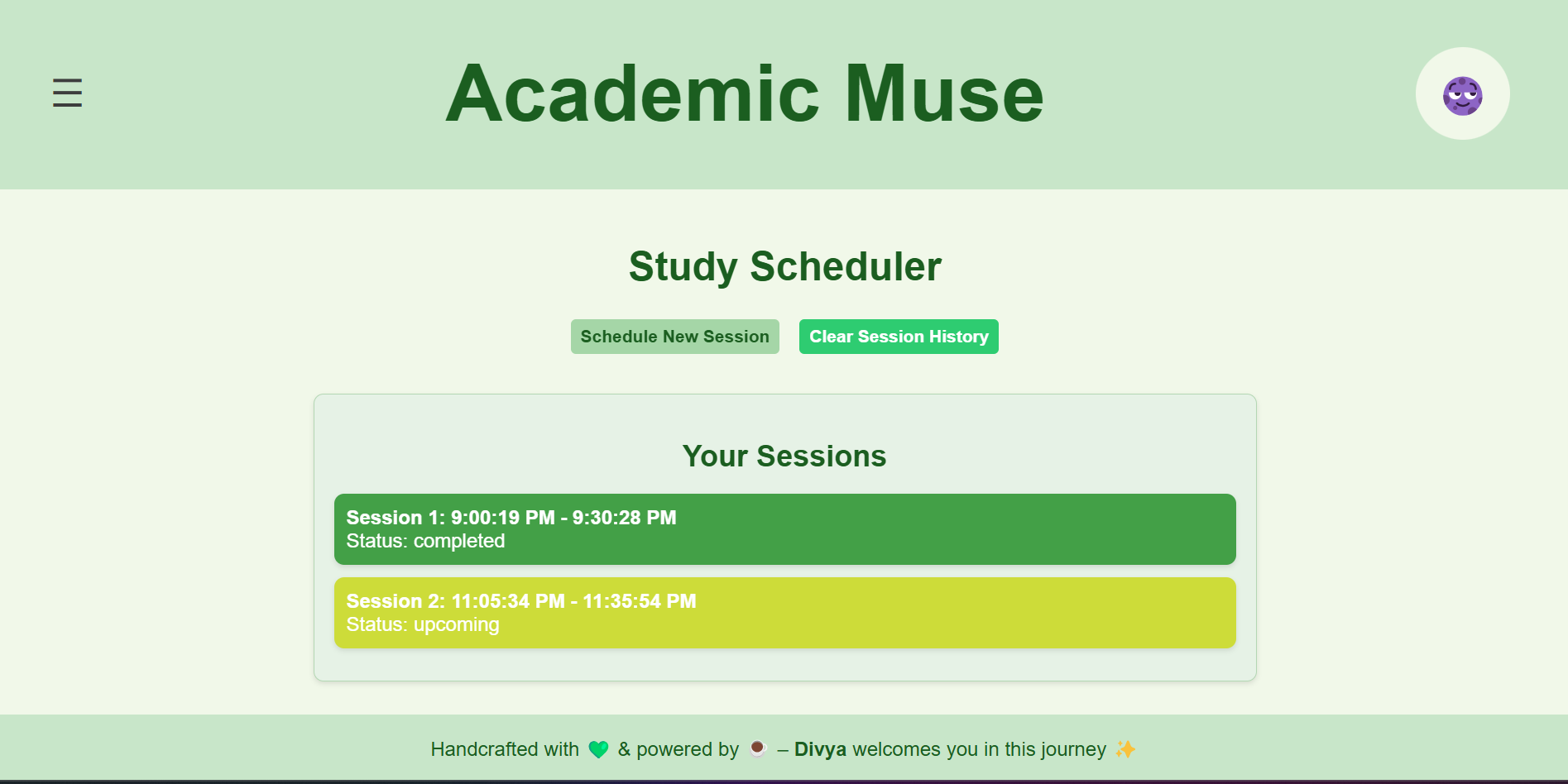 Study Scheduler