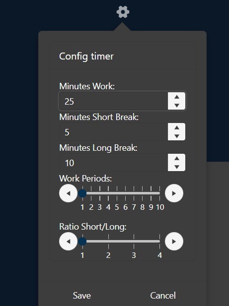 Config Pomodoro