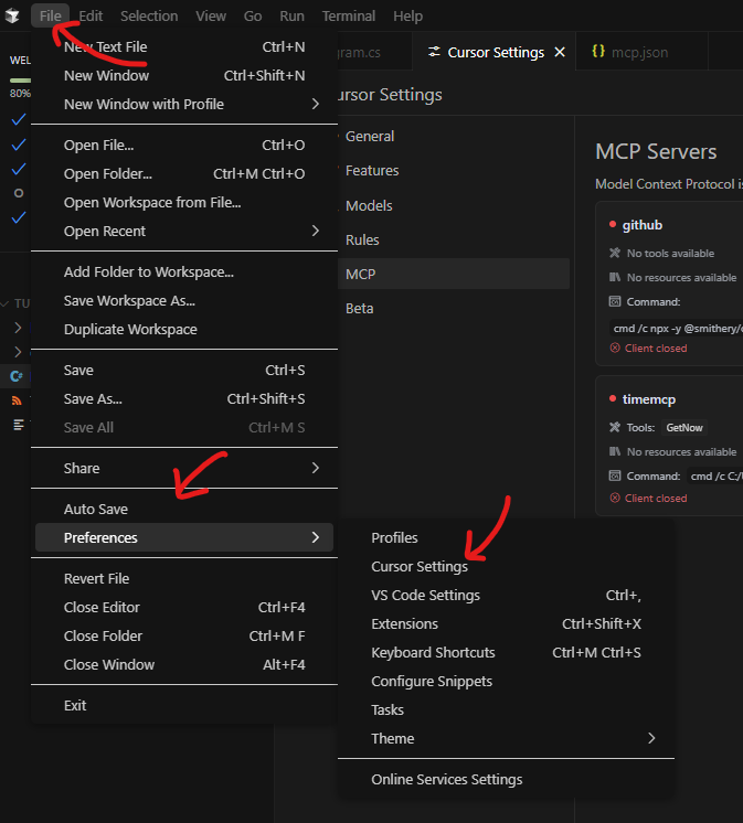 Cursor Settings