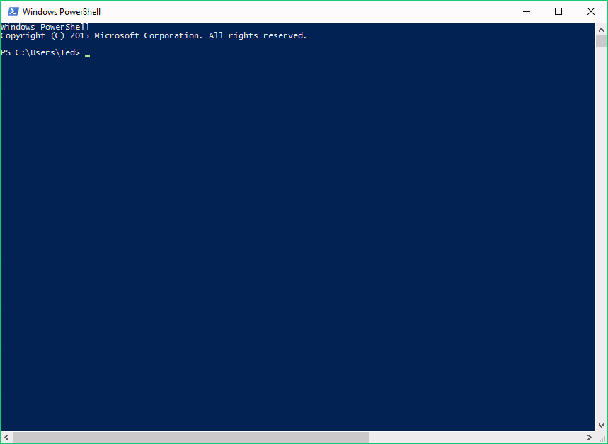 Windows Powershell como administrador