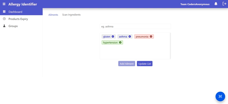 Allergy Identifier - Kendo React GenAI Challange