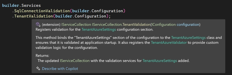 ASP .NET Core startup validation part 2