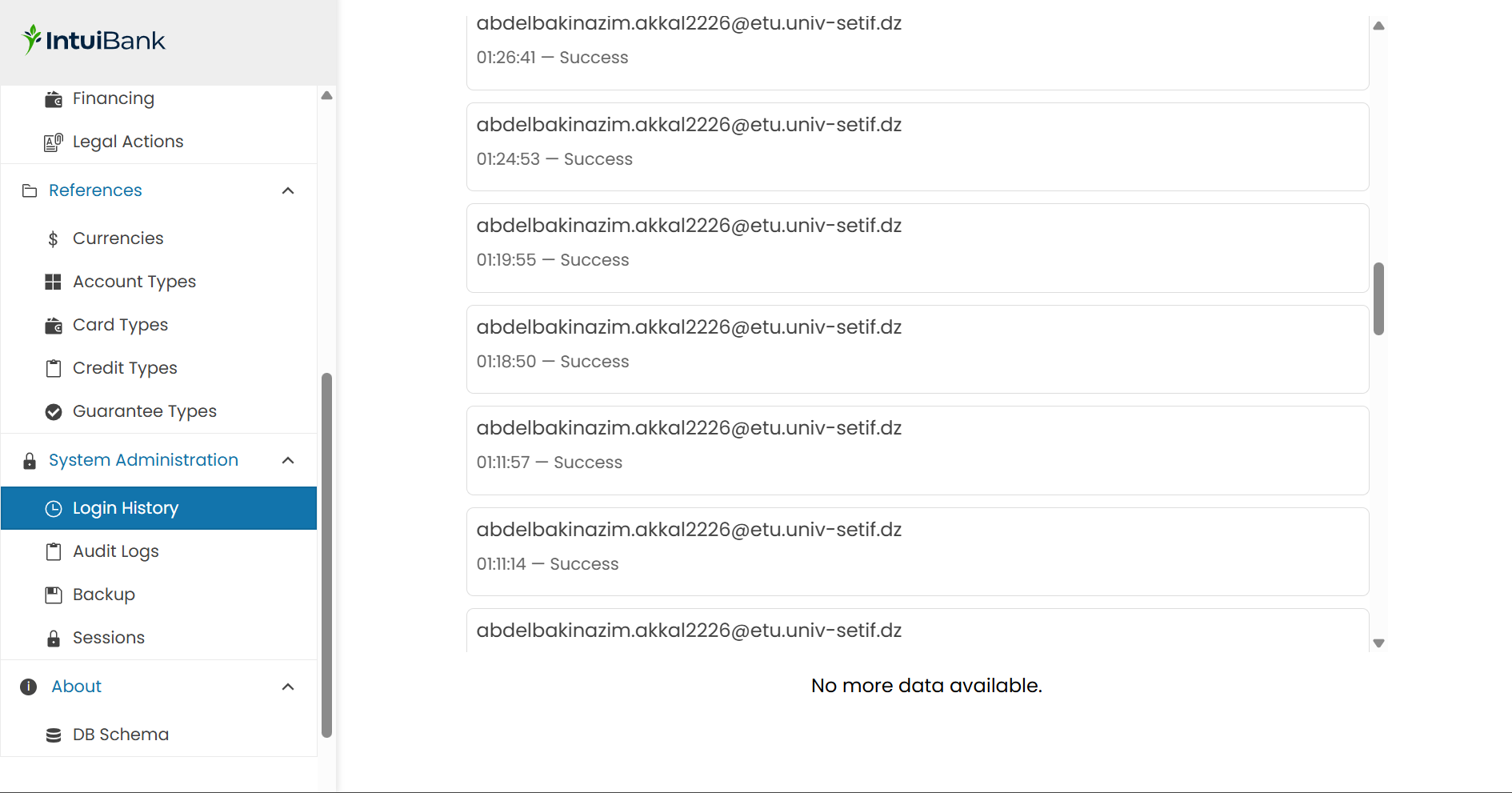 Login Logs