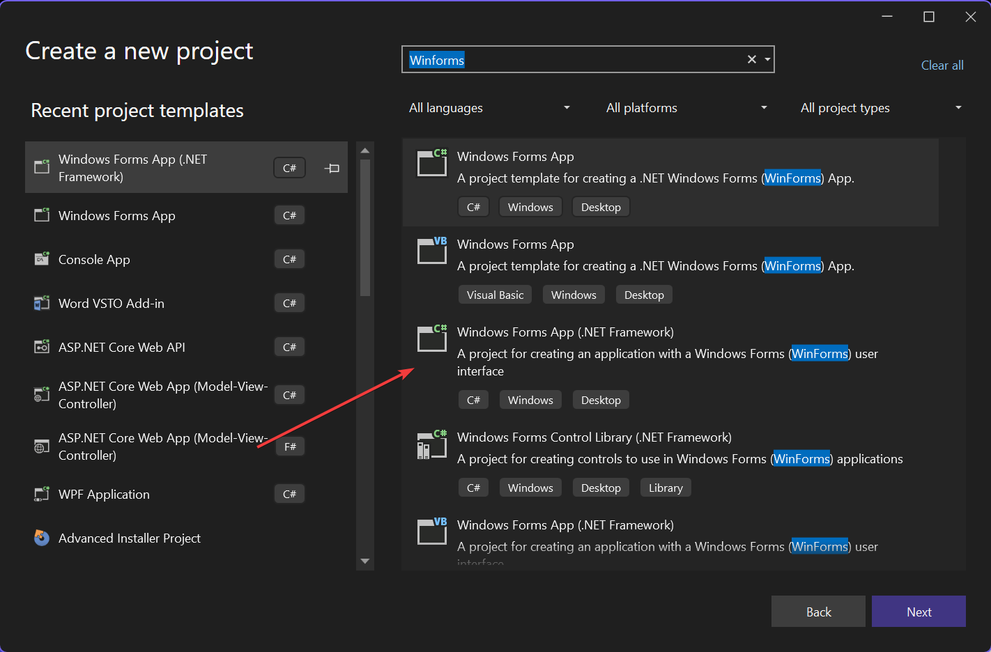 Create Project