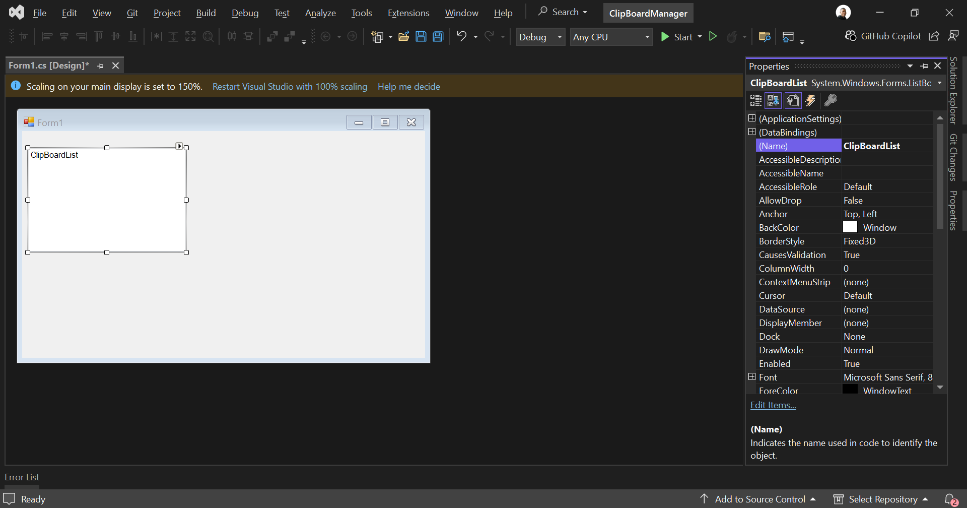 Rename ListBox