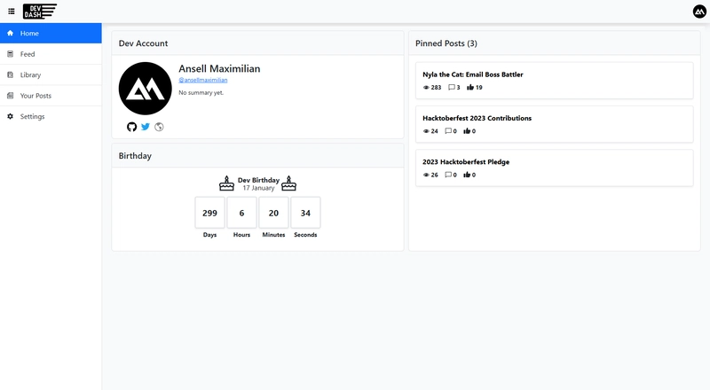 Dev Dash - Recreating Dev.to with Kendo React