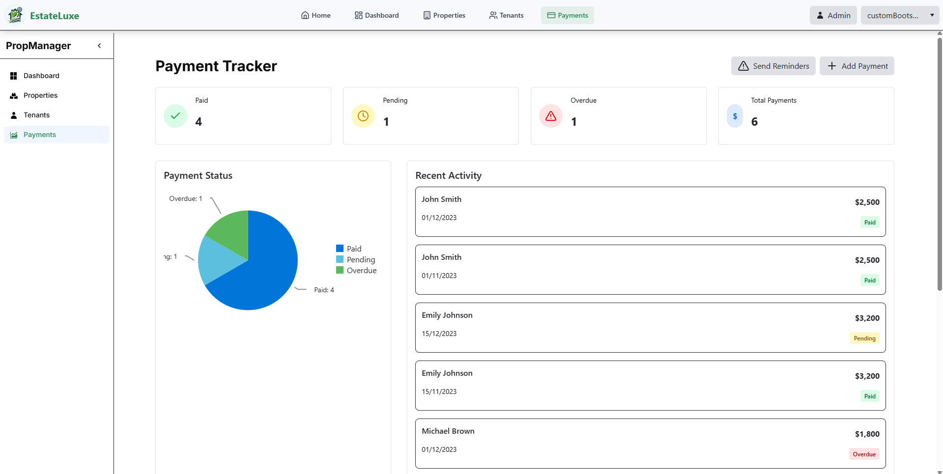 Payment Tracker