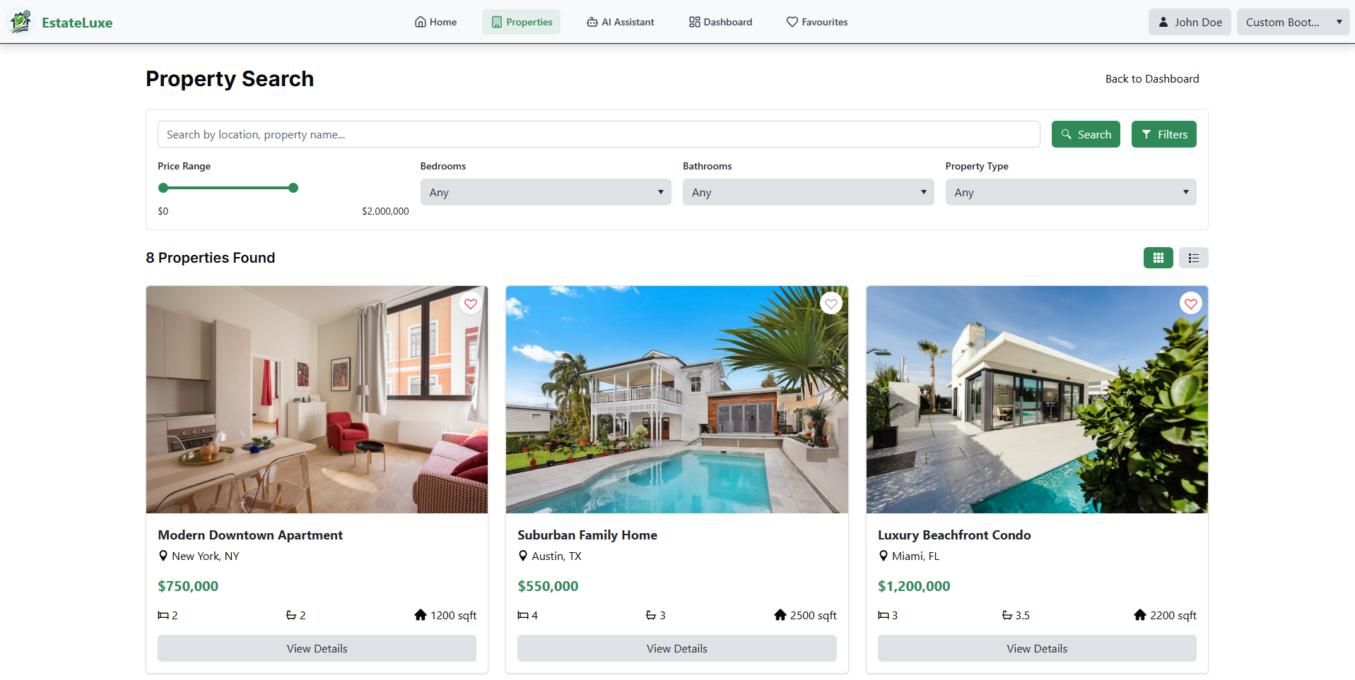 Properties Search