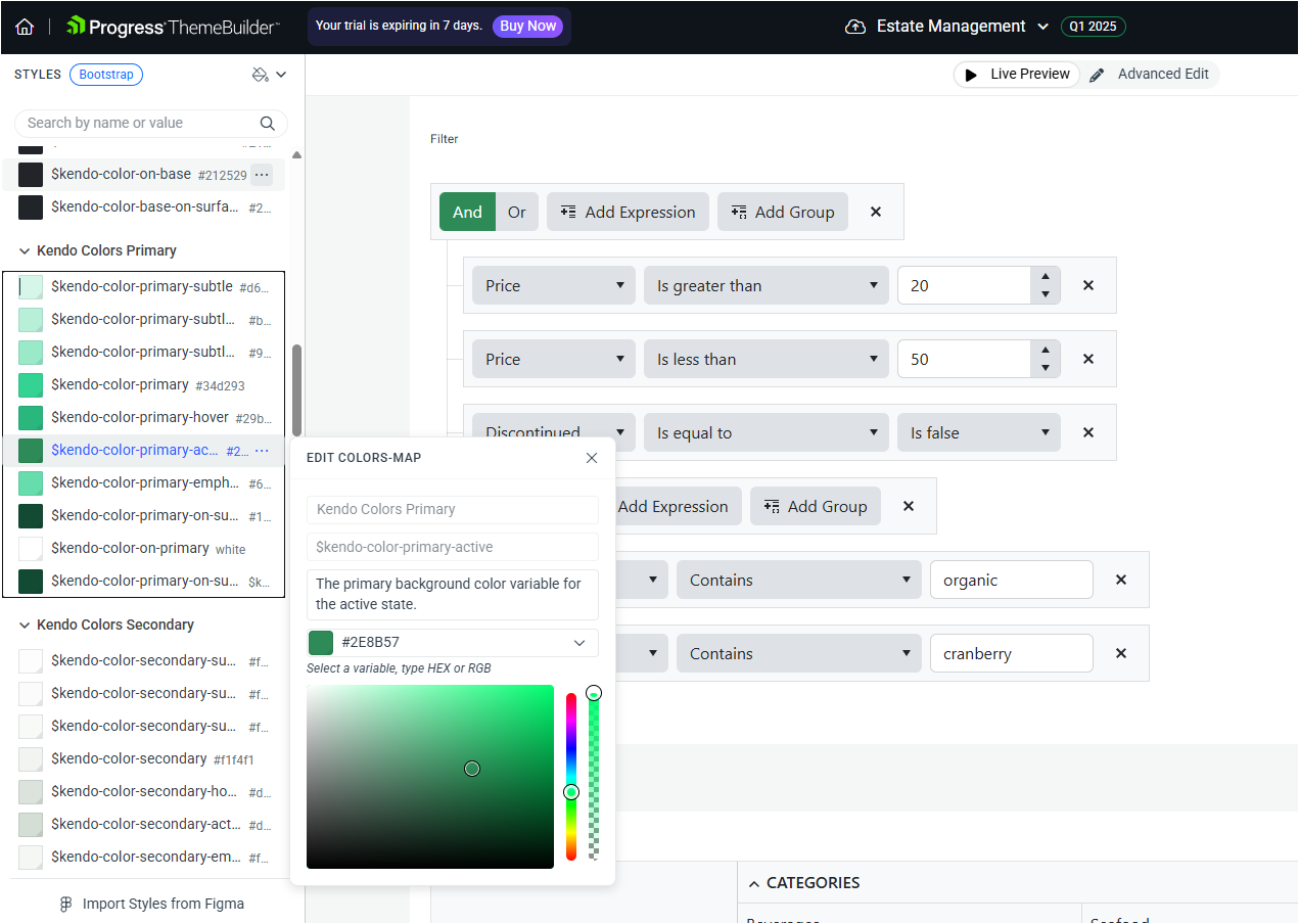 Custom Bootstrap green