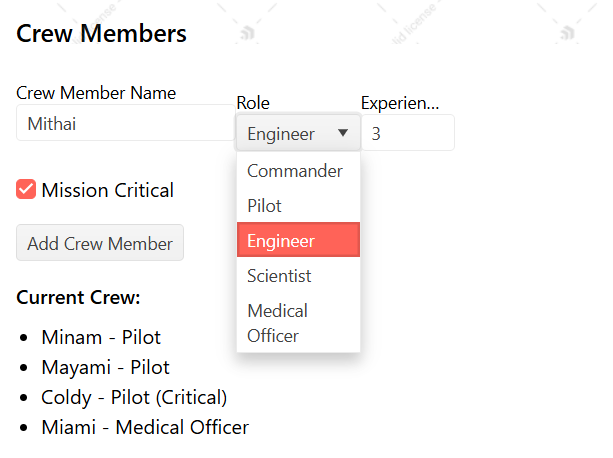 Crew Members