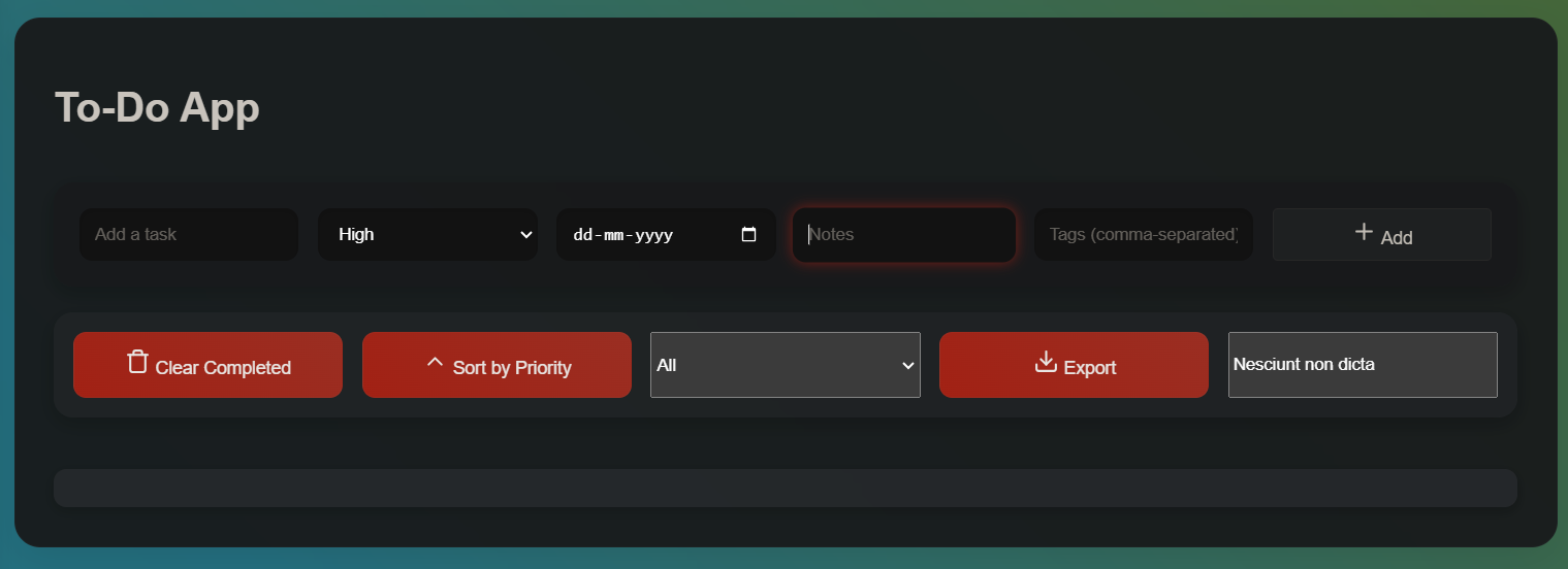 To-Do App