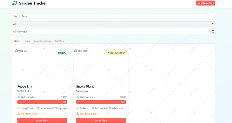 GardenTracker Pro - Smart Plant Management