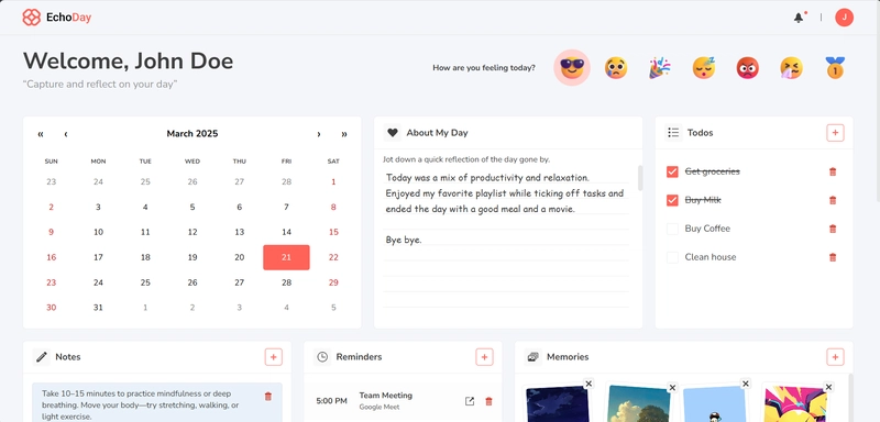 EchoDay: Capture and reflect on your day