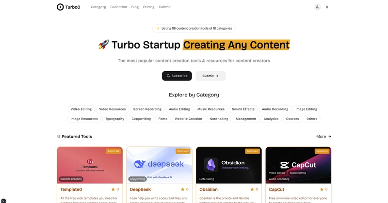 100+ Popular Content Creator Tools in 2025