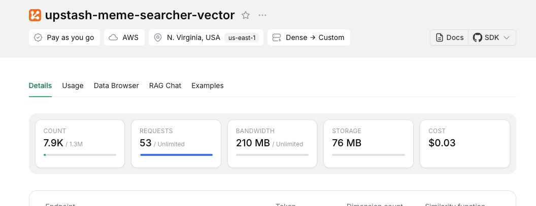 Setup your vector data base super easy with Upstash 