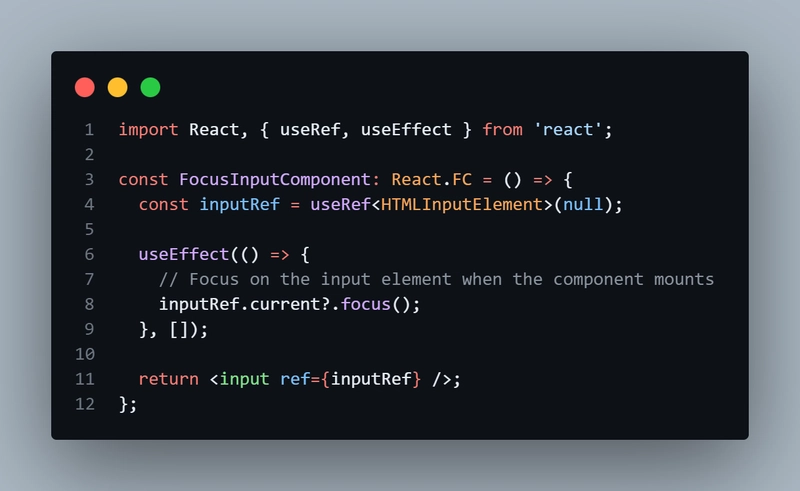 React Deep Dive: Mastering useRef for Enhanced Control and Performance
