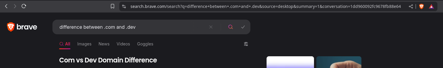 browser opens its search engine