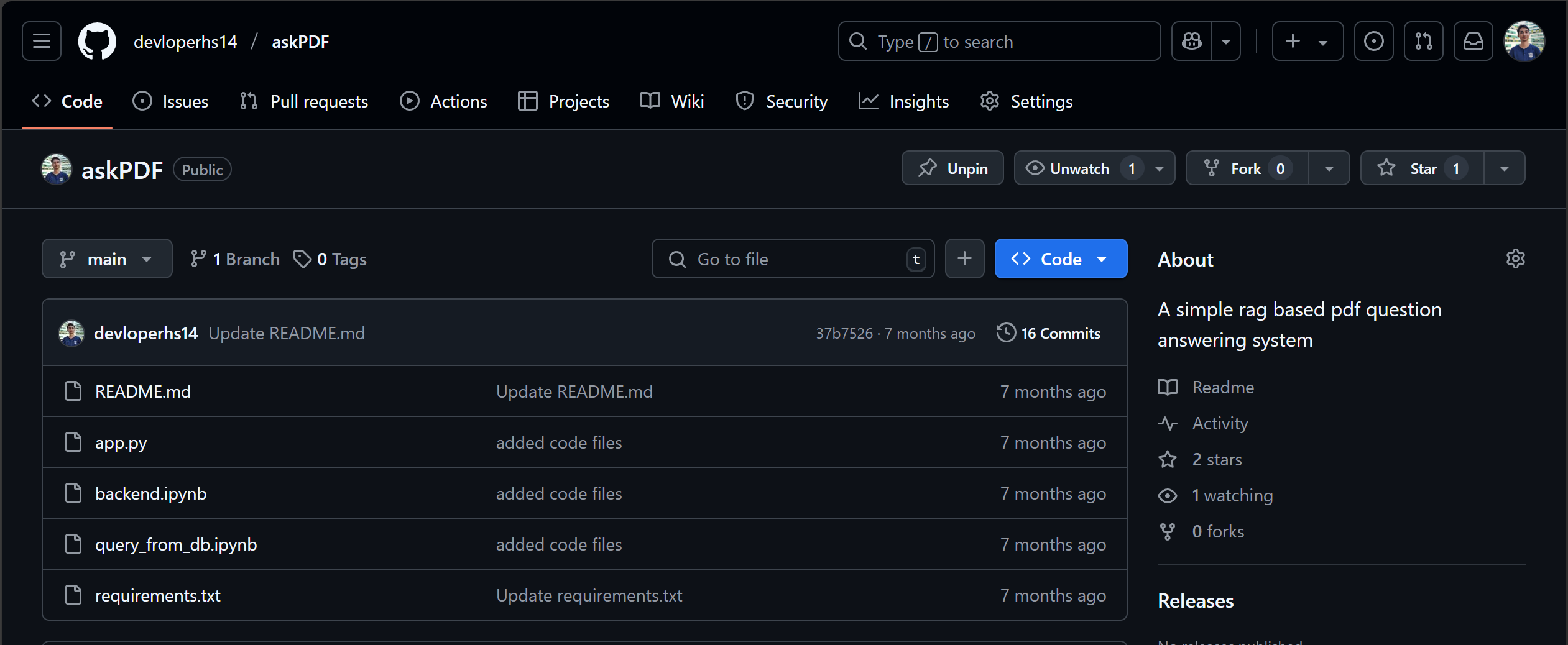 Unstarred Repo