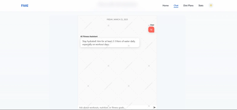 FitAI using KendoReact
