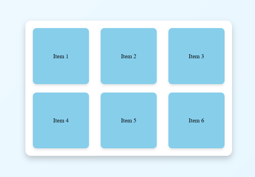 Two rows of squares using Flexbox