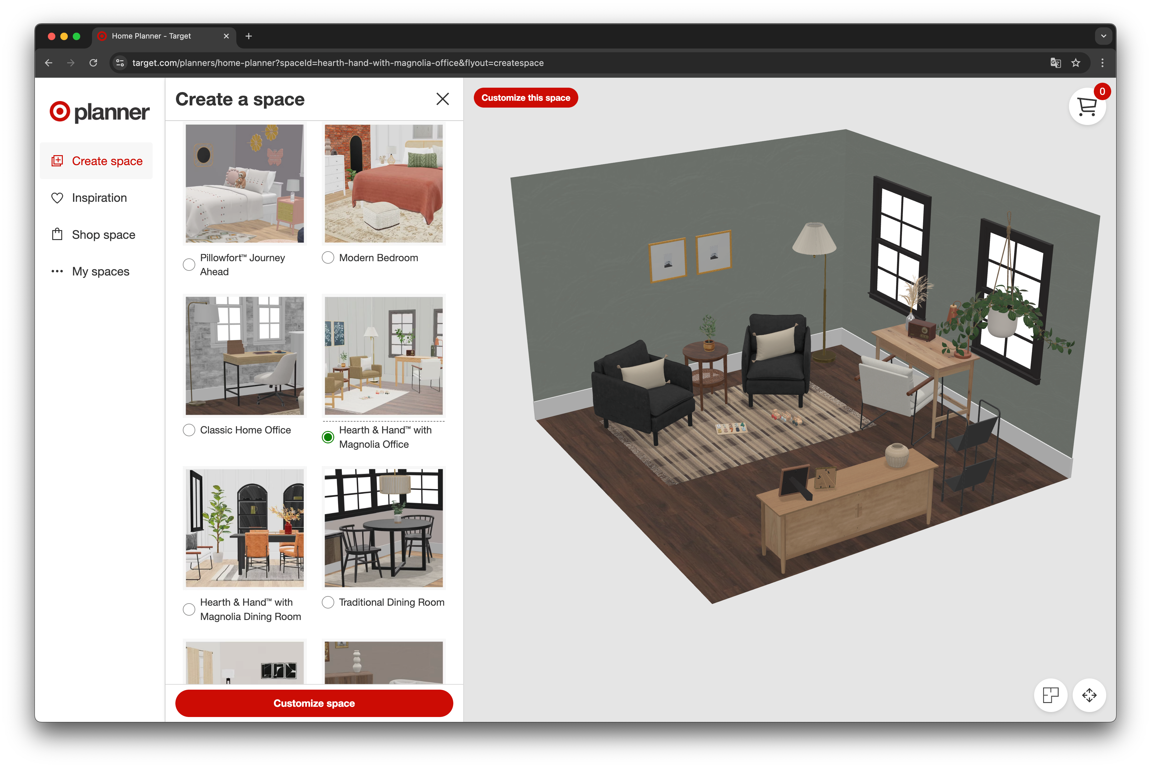 Target uses WebGL to render their planner