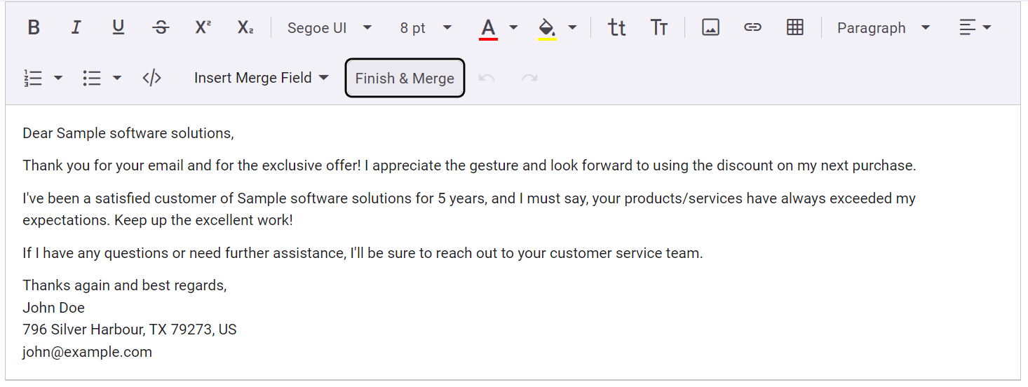 Adding Finish & Merge button to the Blazor Rich Text Editor toolbar