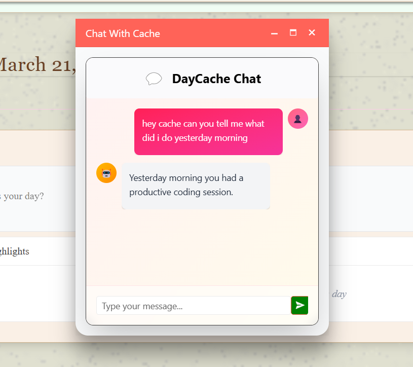 CacheChat Demo