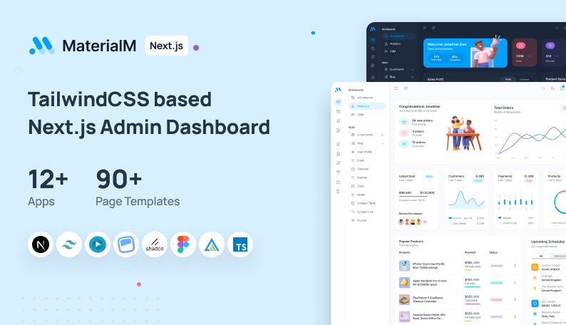MaterialM Tailwind Next.js Admin Template