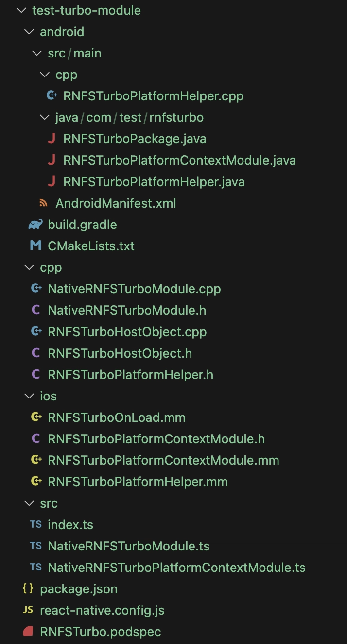 Creating a React-Native library using New Architecture (JSI, C++)