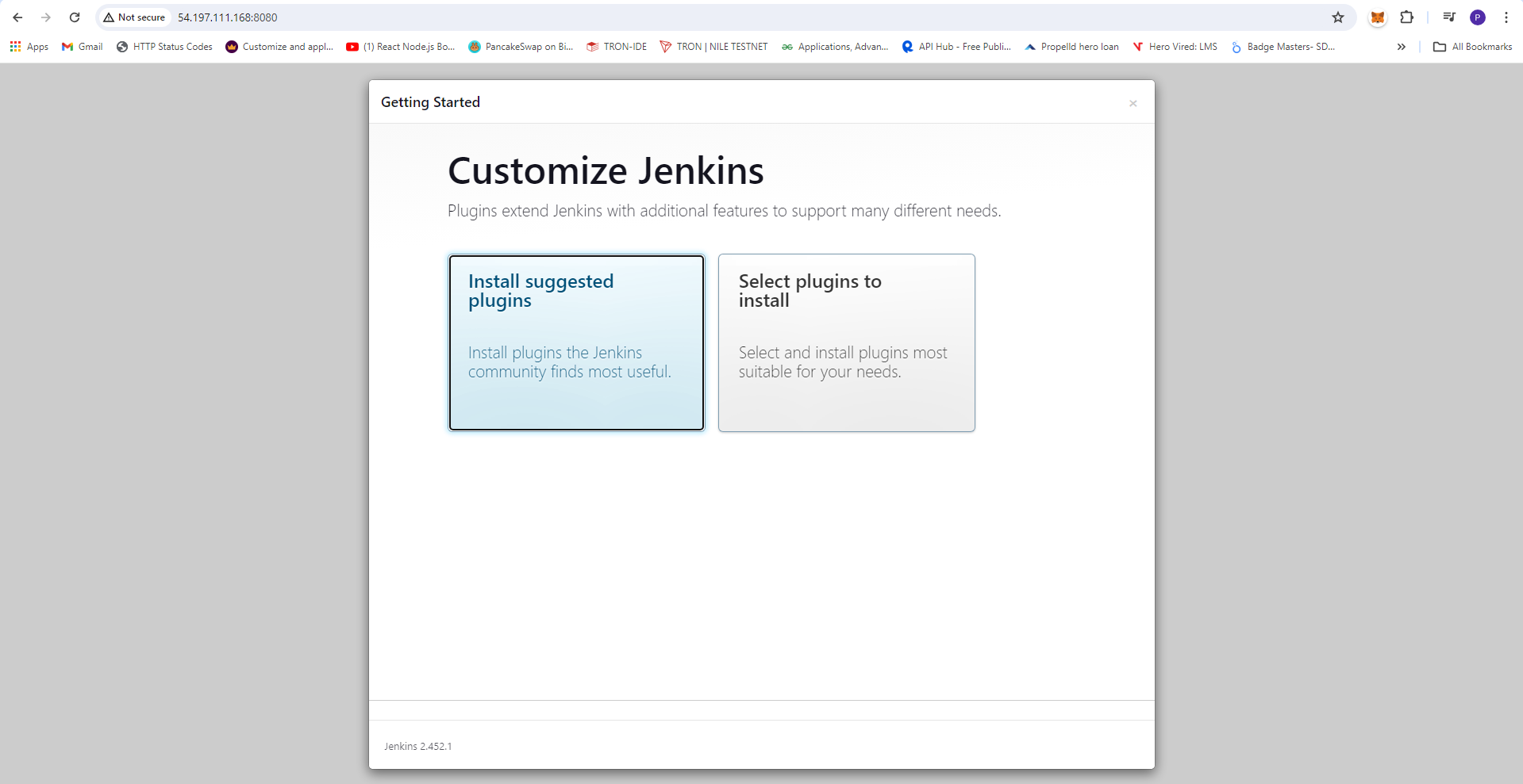 'Customize Jenkins'