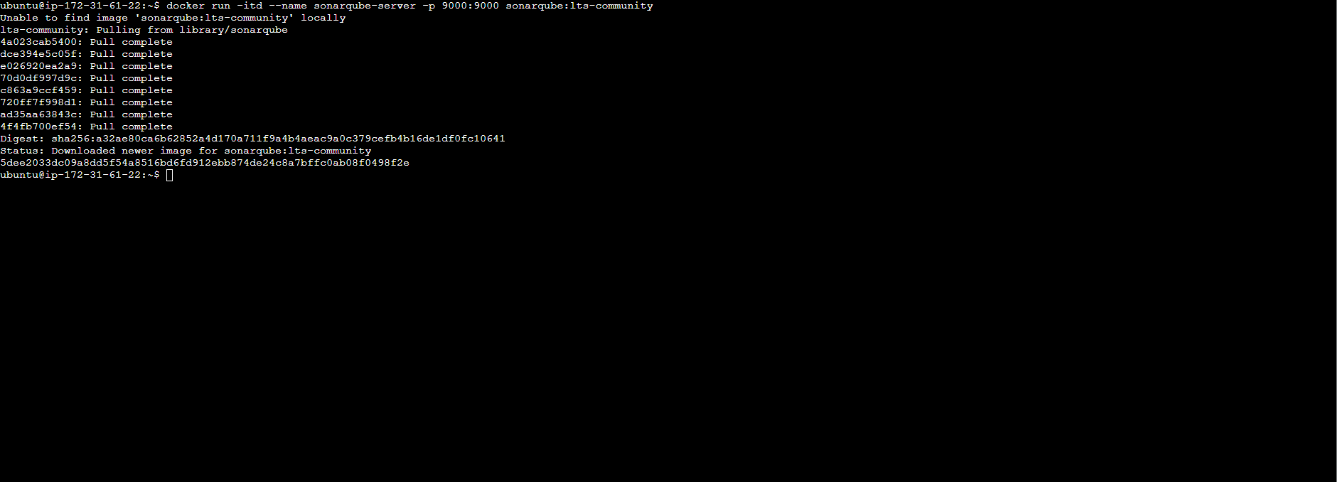 'Install SonarQube'
