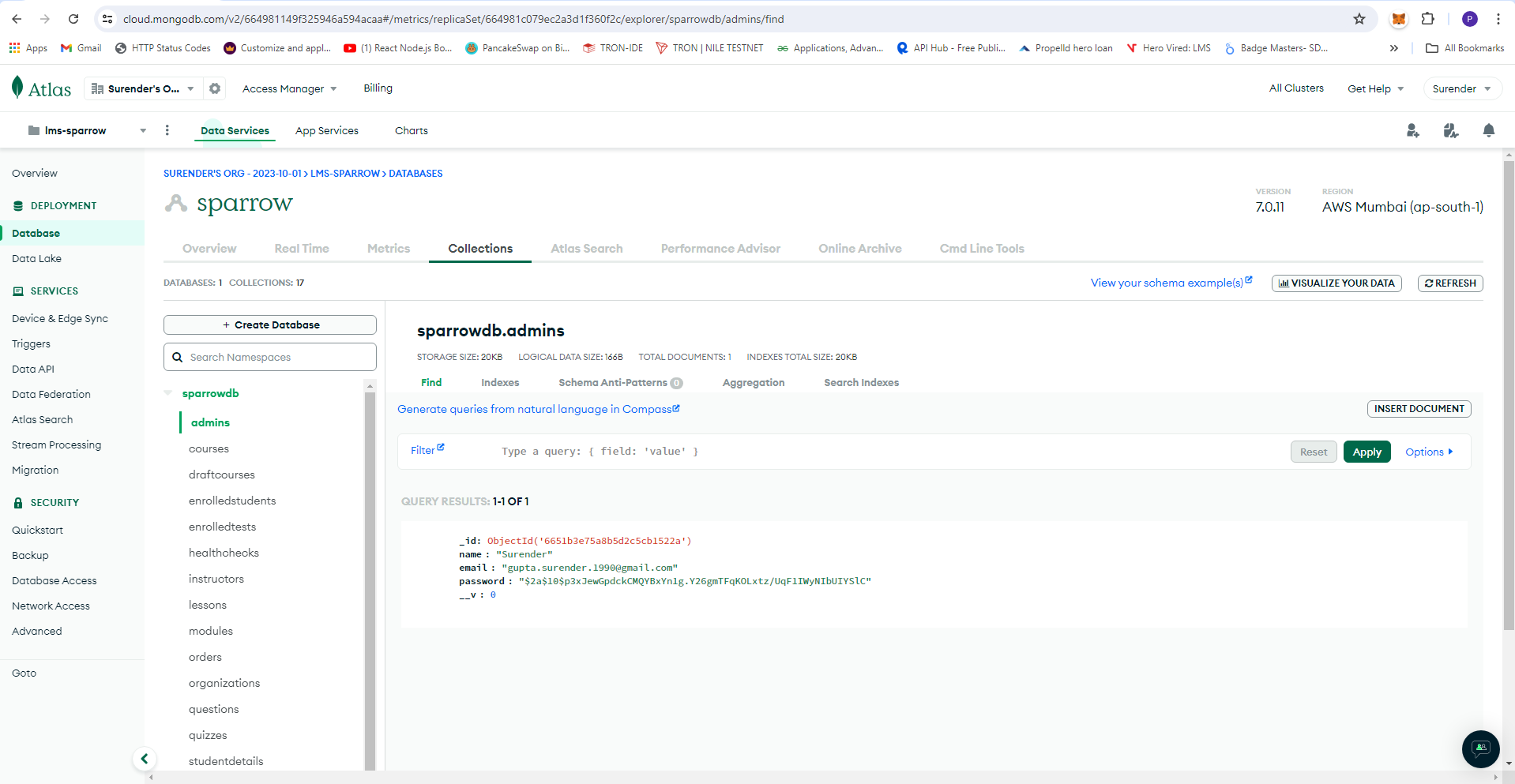 'Atlas MongoDB2'