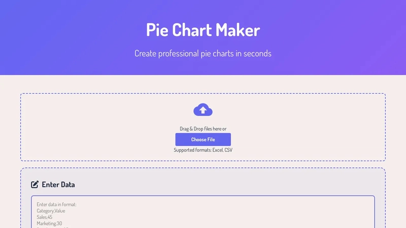 I've Created a Pie Chart Maker