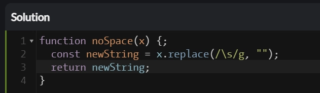 Remove String Spaces