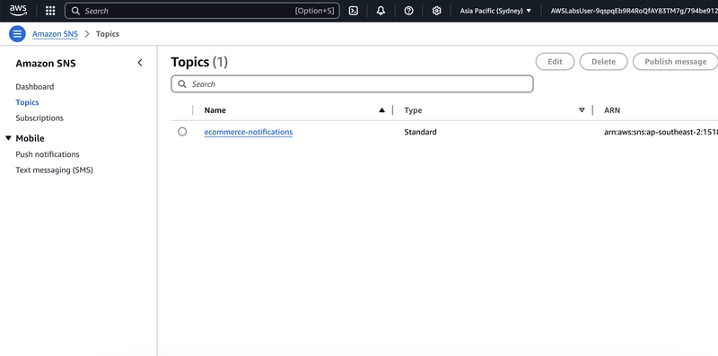 Design and Manage Pub/Sub Messaging with Amazon Simple Notification Service (SNS)