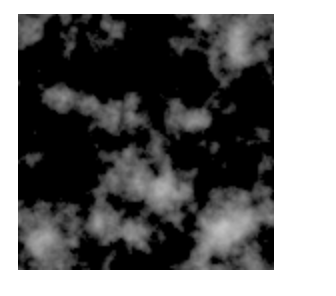 Clouds generated using Gaussian noise