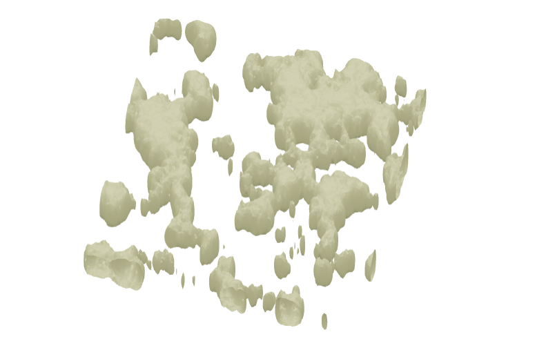 Clouds using Marching Cubes