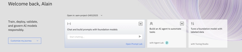 New Interface to Build Agents in watsonx.ai Studio