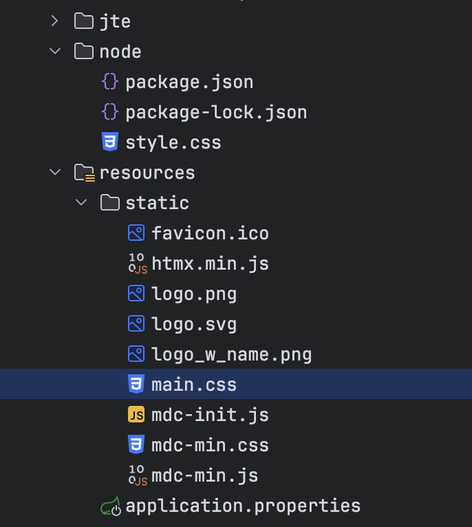 Tailwind v4 + Java Template Engine and spring boot