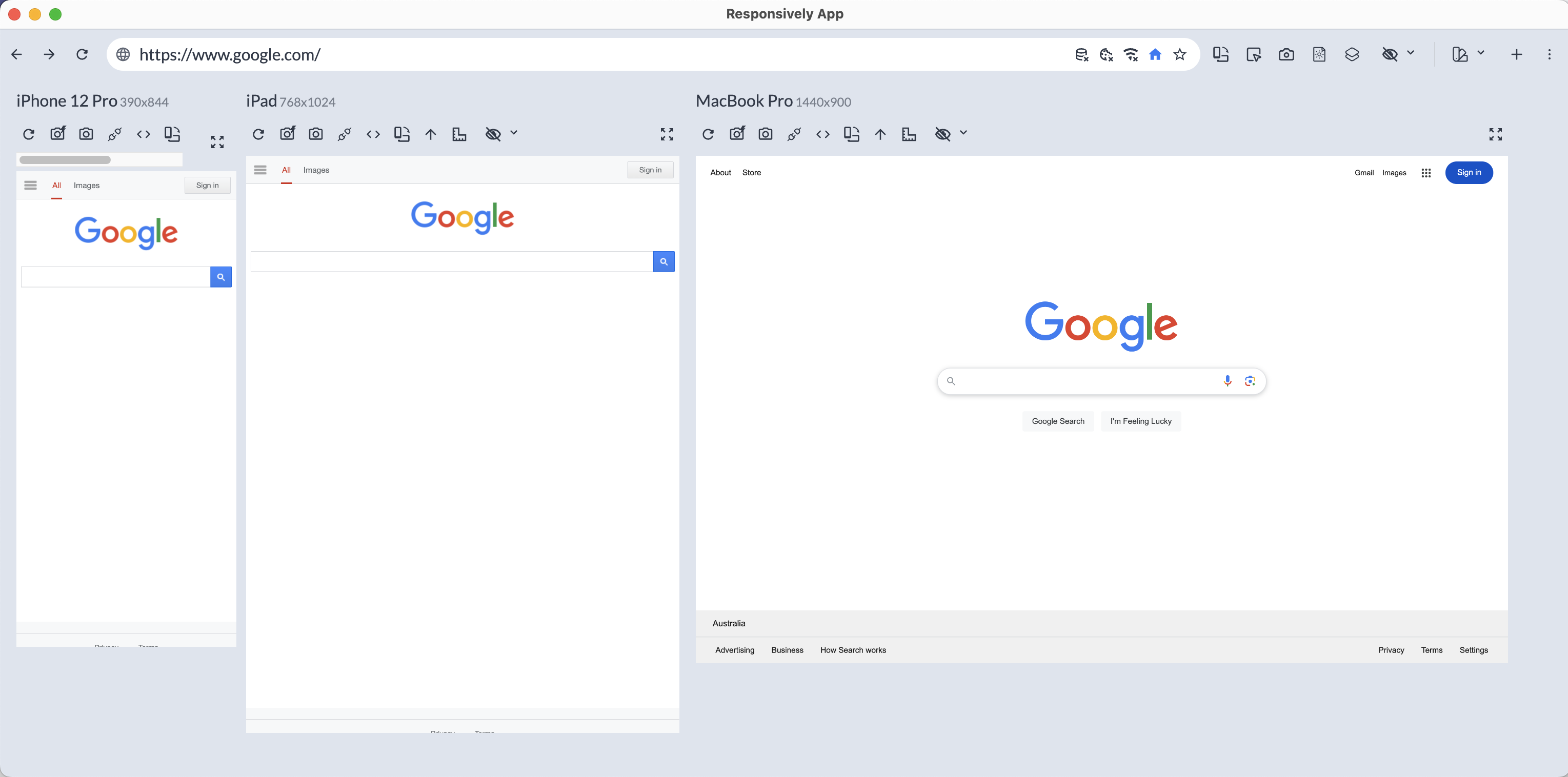 Multi viewports demo