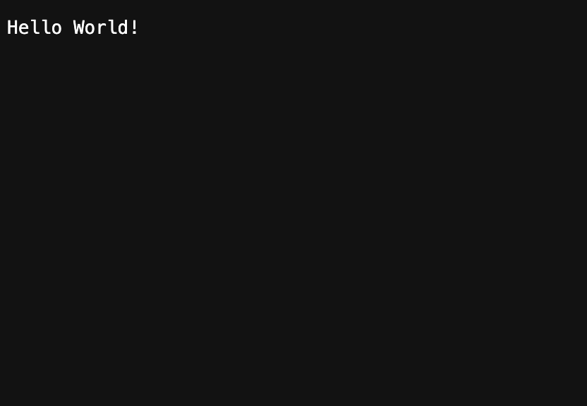 In the browser you will see this