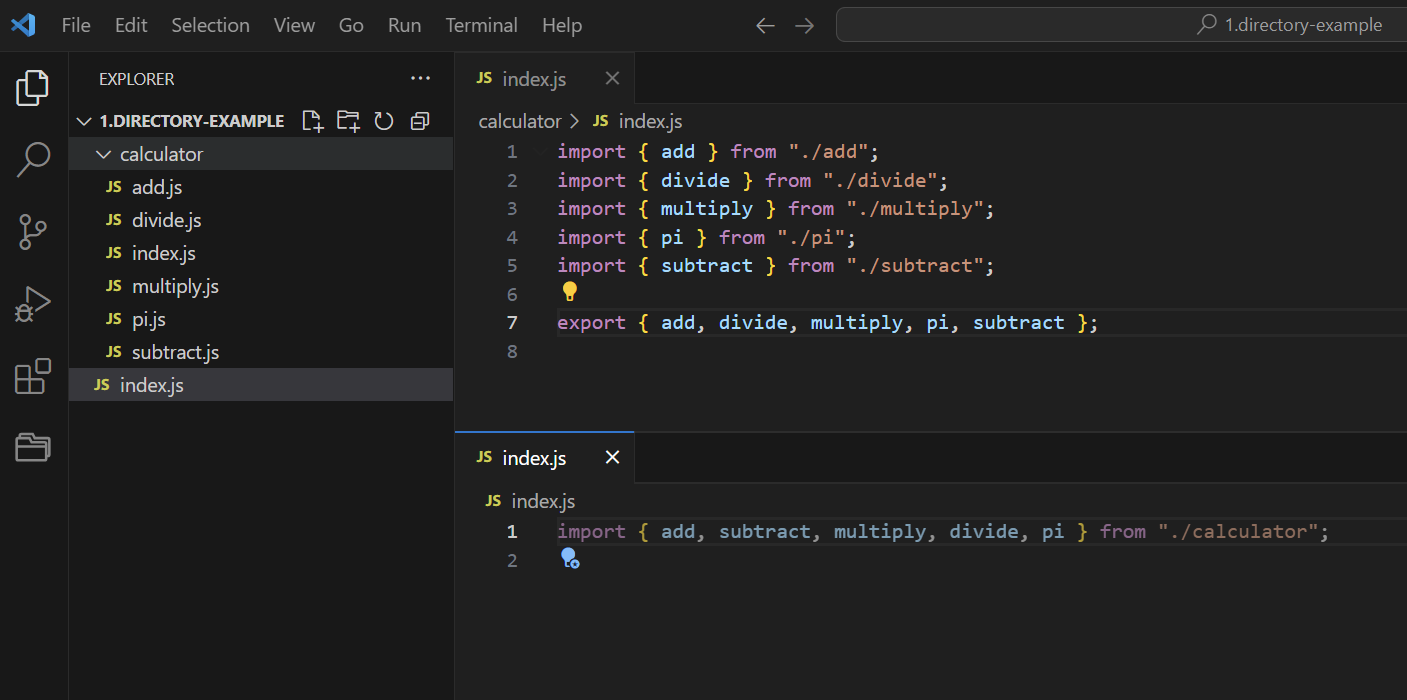 Using an Index file