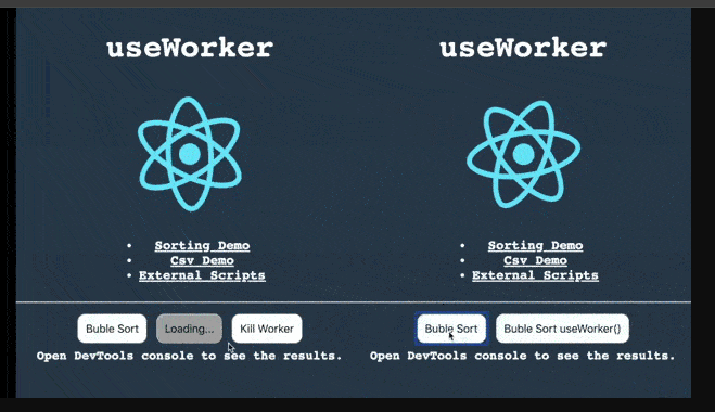 useWorker example