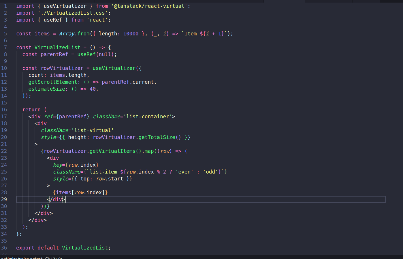 VirtulizedList.Jsx