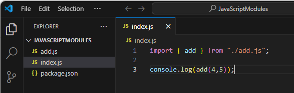 Importing Named Export Example