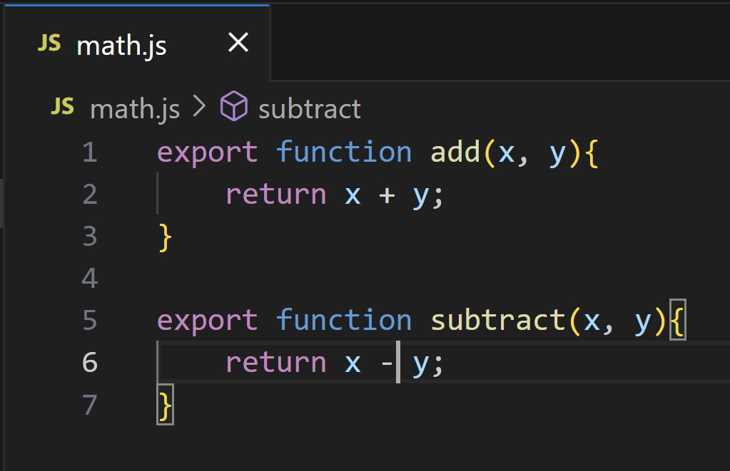 Exporting multiple Named Exports Example