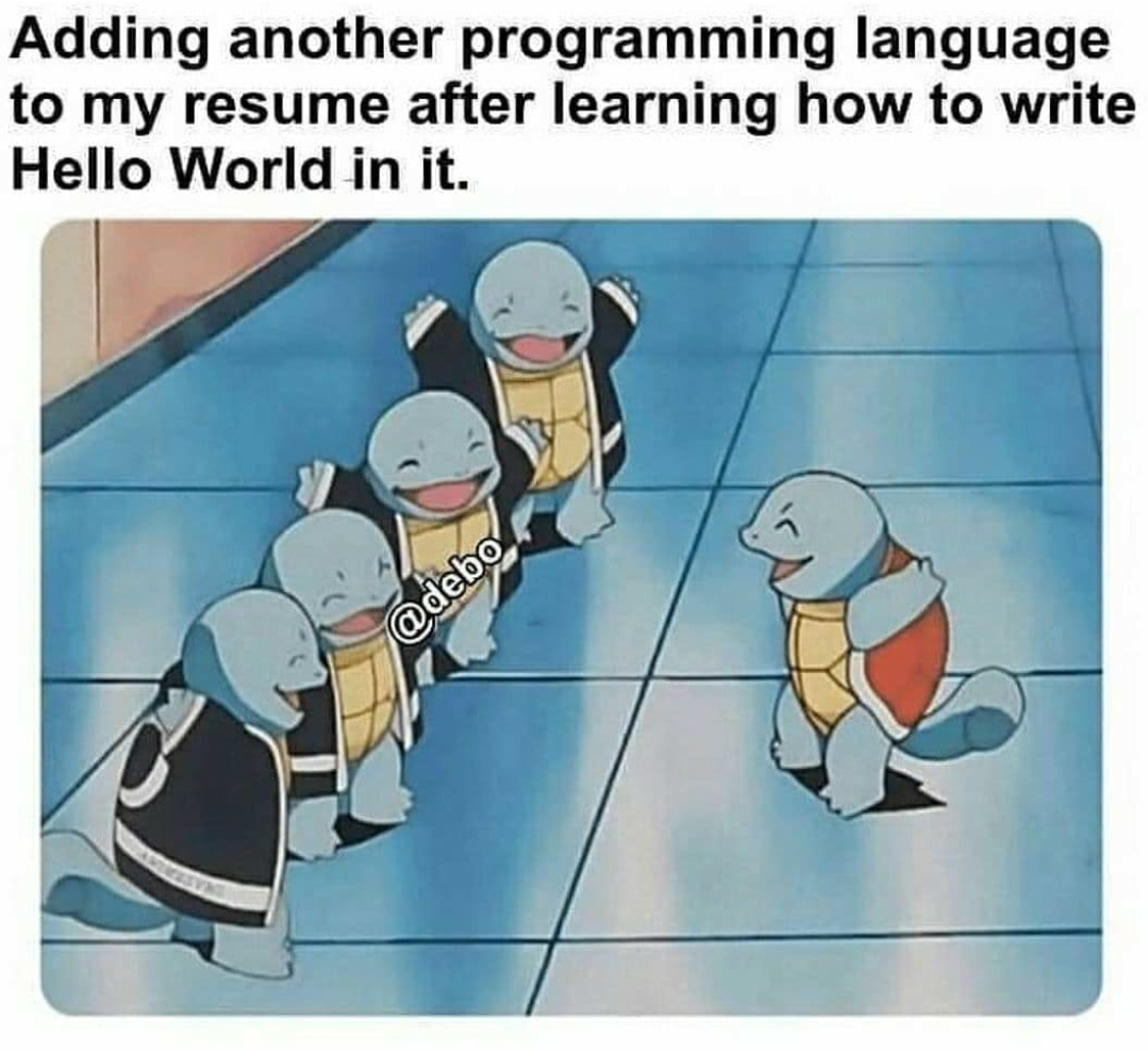 Hello world meme