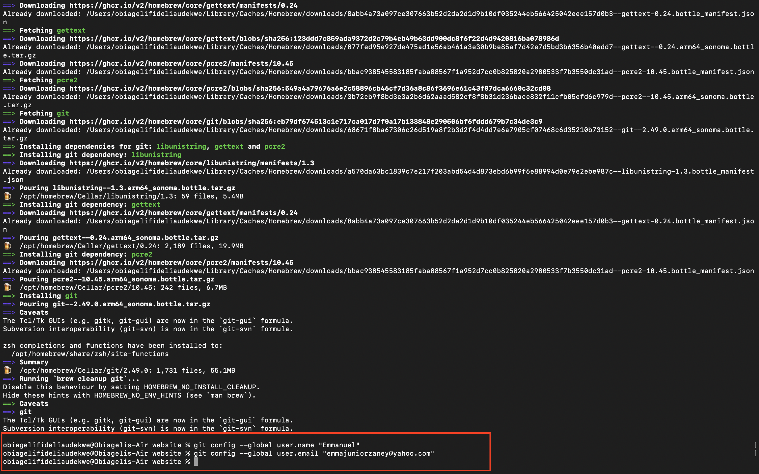 Configuring Gitbash