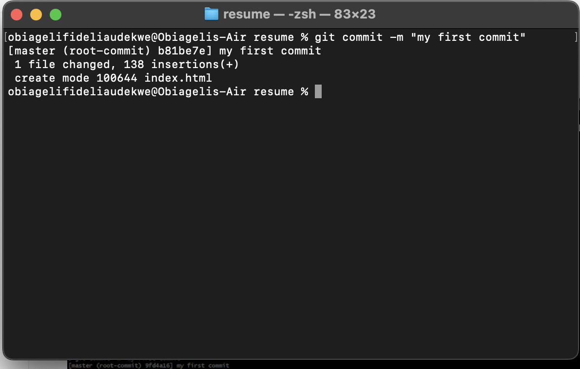 Git snapshot